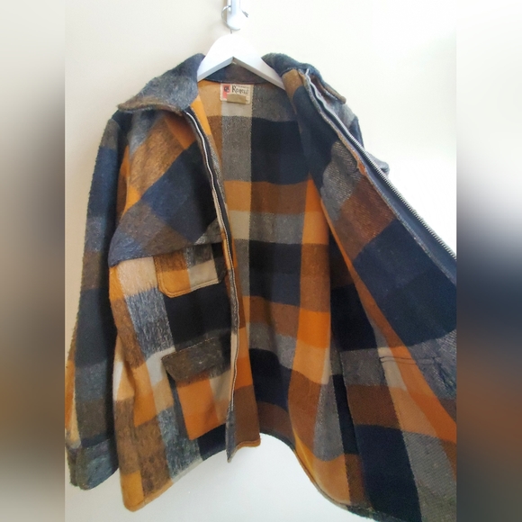 Vintage Shacket shirt like jacket rare and warm unisex Large - Picture 11 of 14